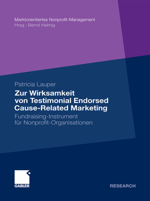 cover image of Zur Wirksamkeit von Testimonial Endorsed Cause-Related Marketing